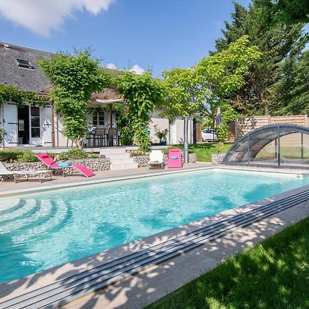 Au Coeur Du Bien-Etre, Chalet Avec Piscine Chauffee Et Couverte, Spa, Sauna, Massages Monteaux Zewnętrze zdjęcie
