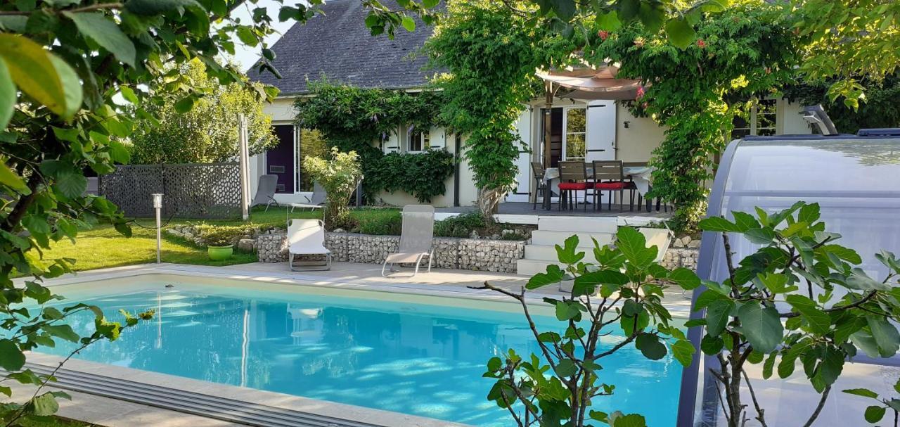 Au Coeur Du Bien-Etre, Chalet Avec Piscine Chauffee Et Couverte, Spa, Sauna, Massages Monteaux Zewnętrze zdjęcie