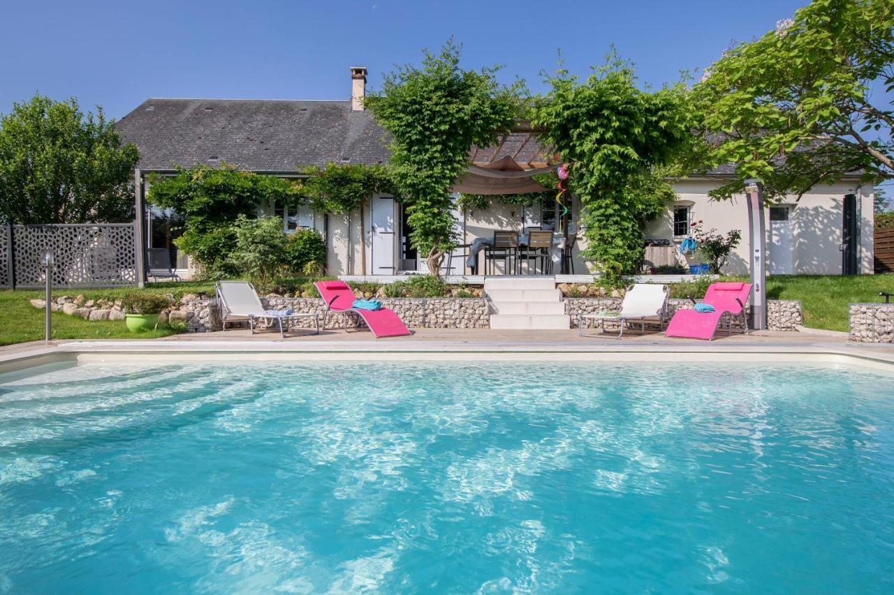 Au Coeur Du Bien-Etre, Chalet Avec Piscine Chauffee Et Couverte, Spa, Sauna, Massages Monteaux Zewnętrze zdjęcie
