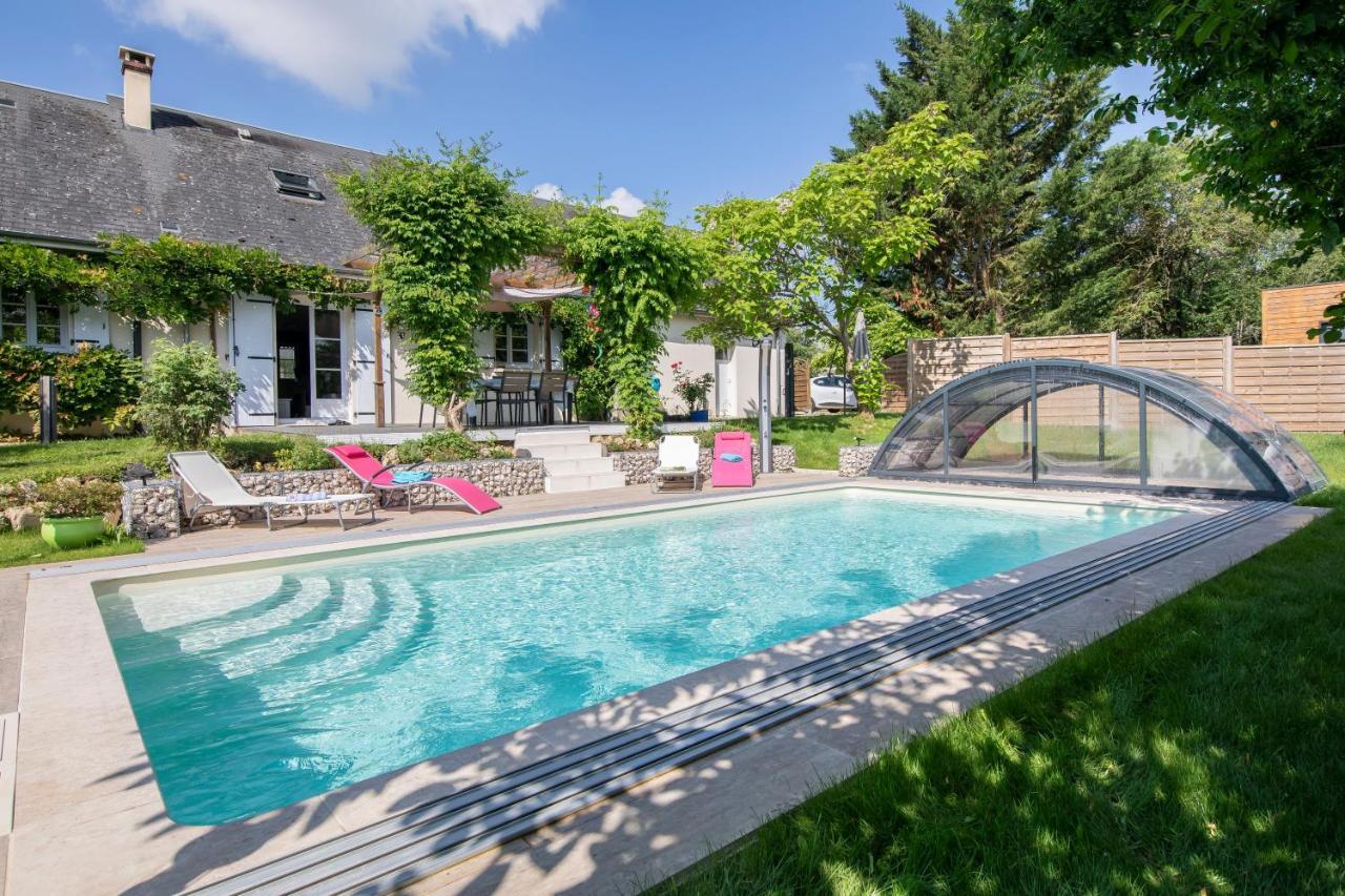Au Coeur Du Bien-Etre, Chalet Avec Piscine Chauffee Et Couverte, Spa, Sauna, Massages Monteaux Zewnętrze zdjęcie